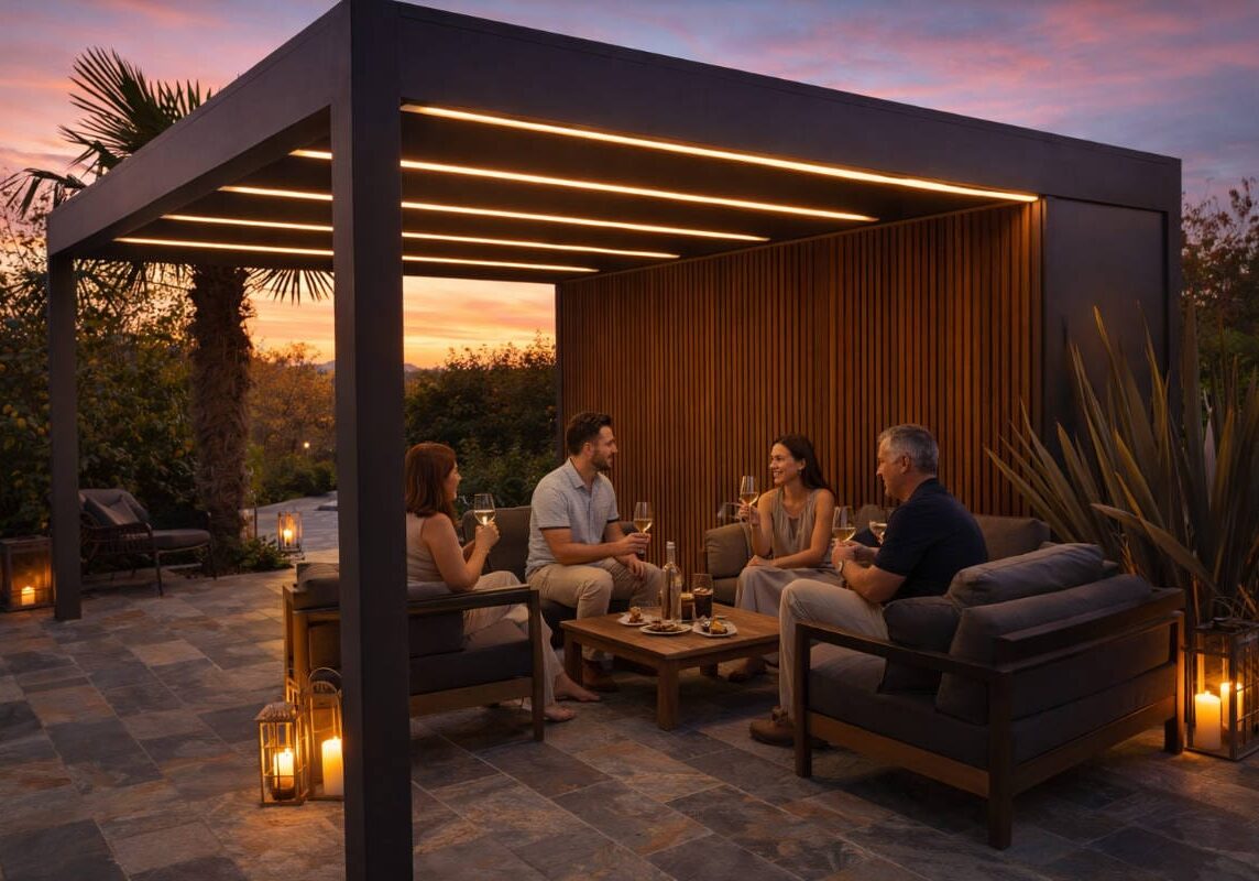 thoughtfully tailored to each setting Thoughtfully tailored outdoor Calista pergola